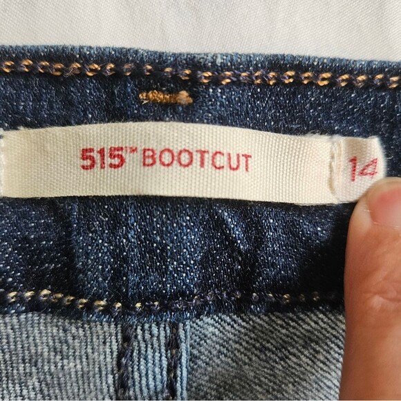 Levi's 515 Jeans Women 14 (34x30) Classic Bootcut Mid Rise Pockets Blue Western - Picture 2 of 9
